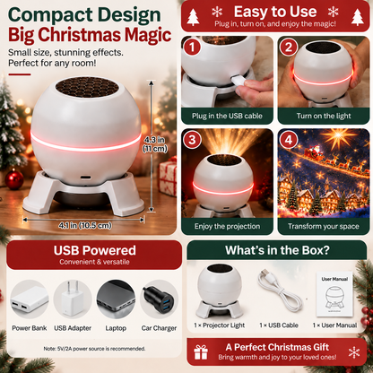 ✨👍Official Store | 🎅🎄 SCNDR® Smart Holographic Projector (HD Smart Dynamic 5D)