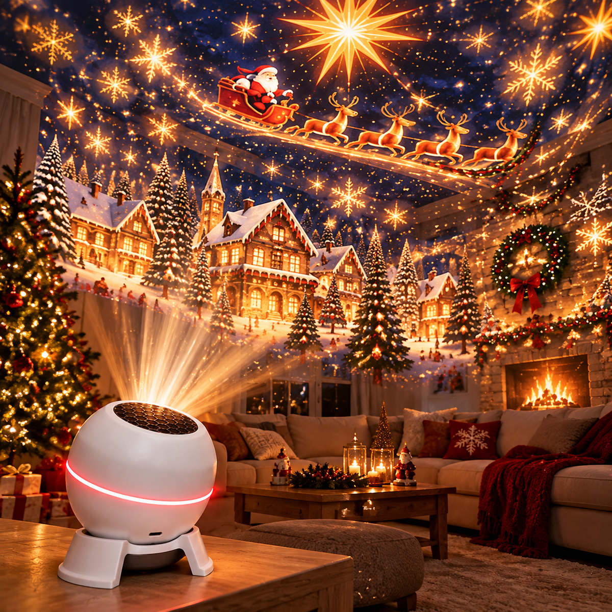 Official Store 👪| 🎅🎉 𝐒𝐂𝐍𝐃𝐑® Smart Holographic Projector (HD Smart Dynamic 5D)